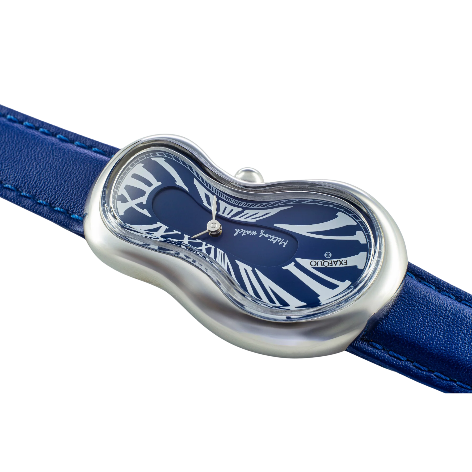 Zegarek Exaequo Melting Watch Silver Blue - EX0001.0004