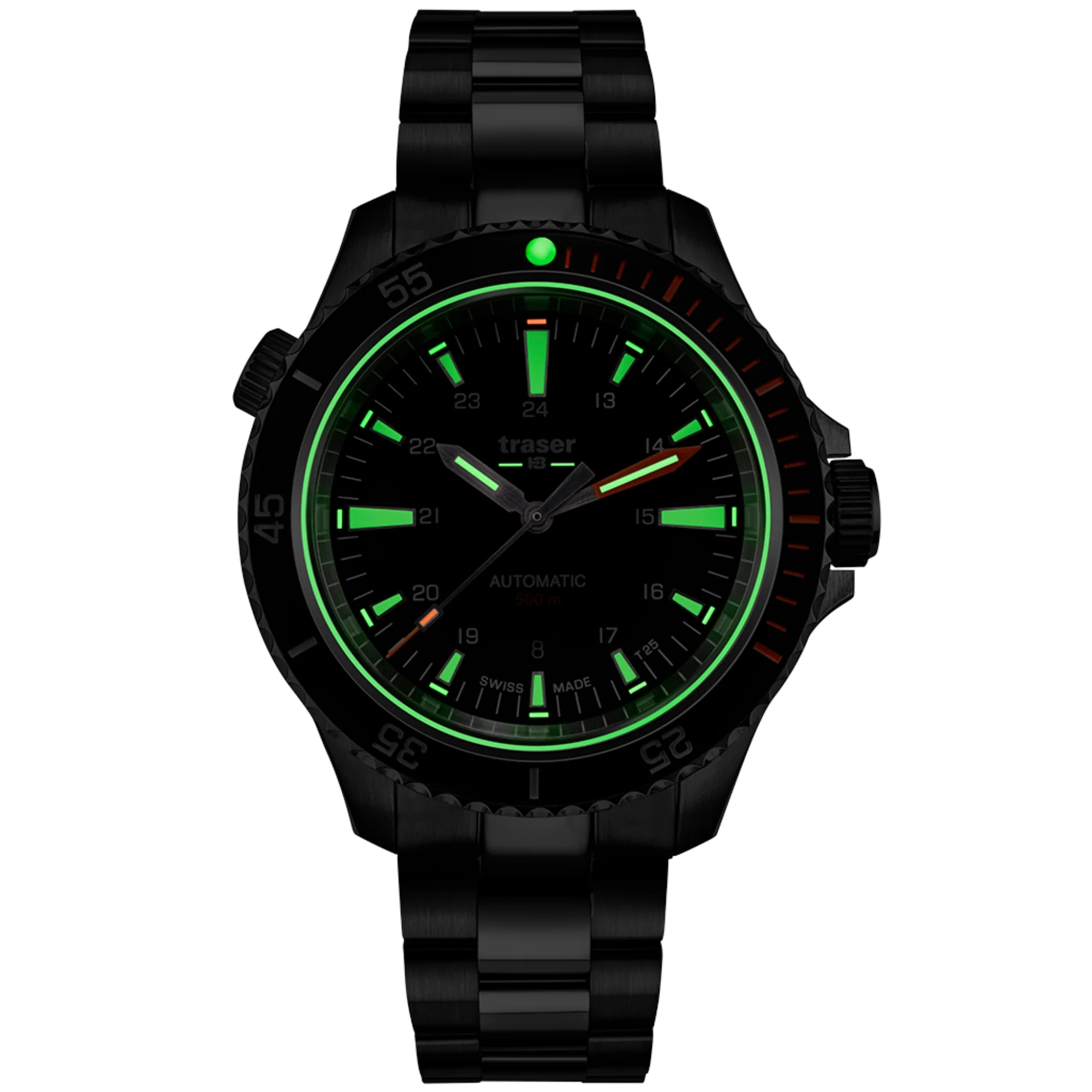 Zegarek męski Traser P67 Diver Automatic Black SET - 110321