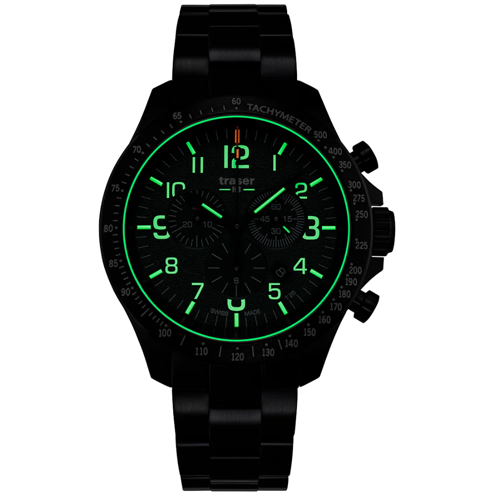 Zegarek męski Traser P67 Officer Pro Chronograph Green - 109464