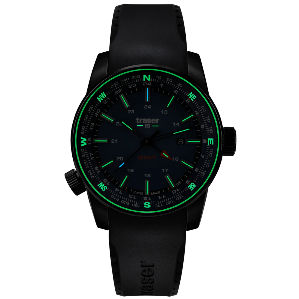 Zegarek męski Traser P68 Pathfinder GMT Blue - 109743