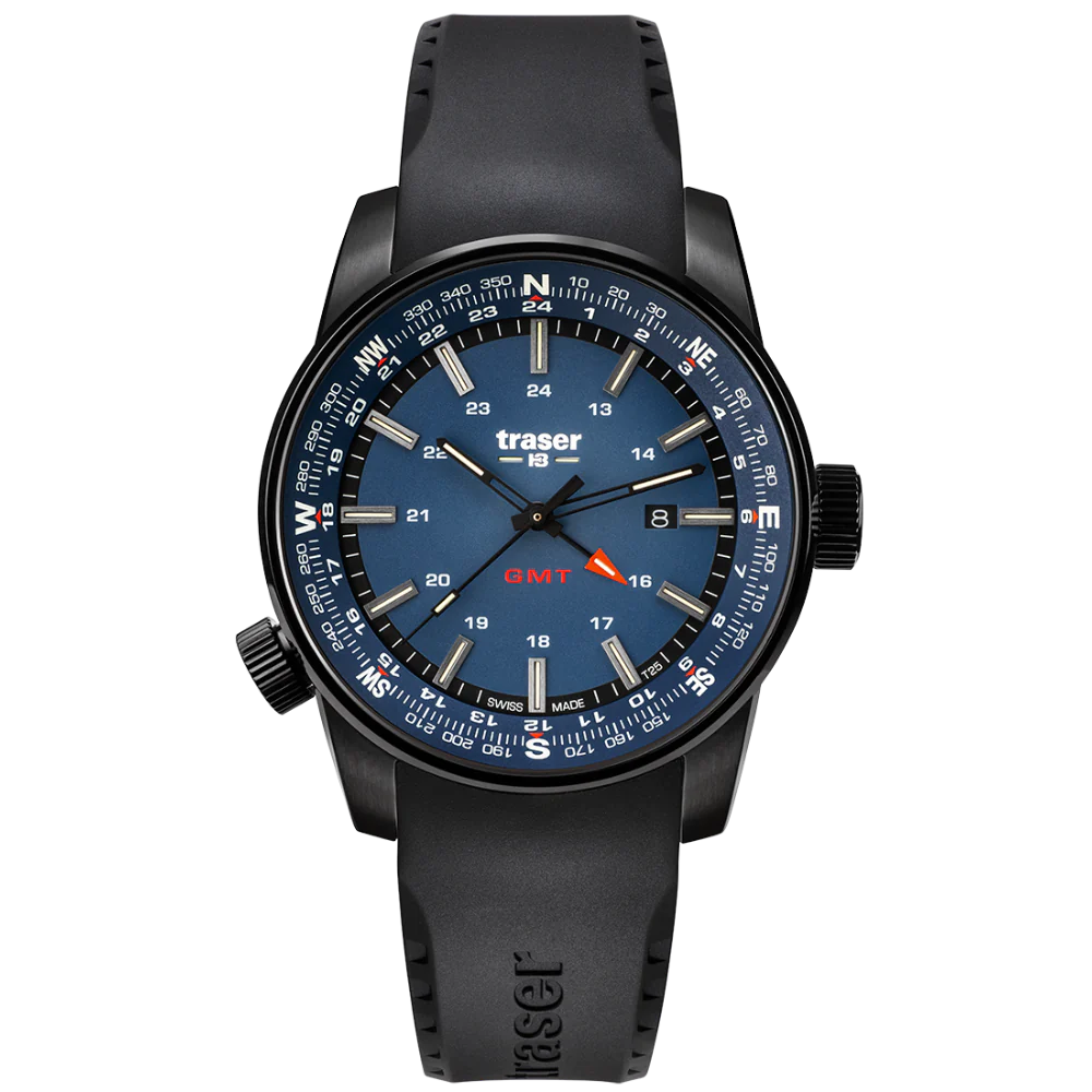 Zegarek męski Traser P68 Pathfinder GMT Blue - 109743