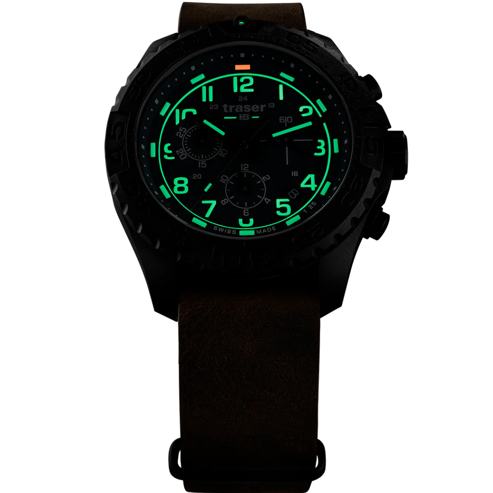 Zegarek męski Traser P96 Outdoor Pioneer Evolution Chrono Petrol - 109049