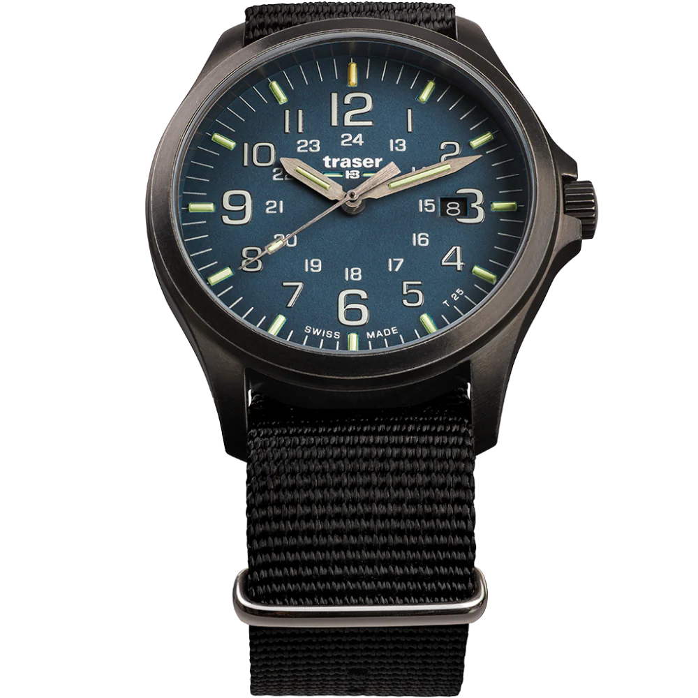 Zegarek męski Traser P67 Officer Pro GunMetal Blue - 108632
