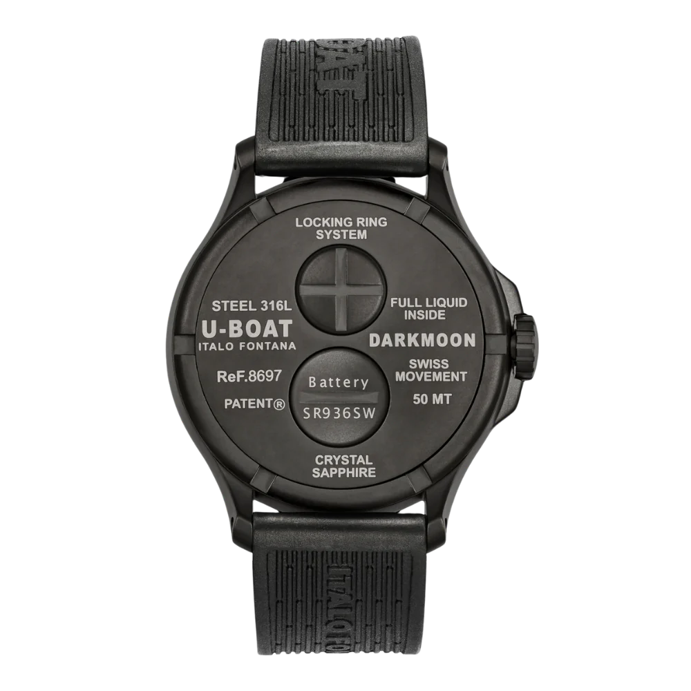 Zegarek U-BOAT Darkmoon 44 mm Red PVD Soleil - 8697/B