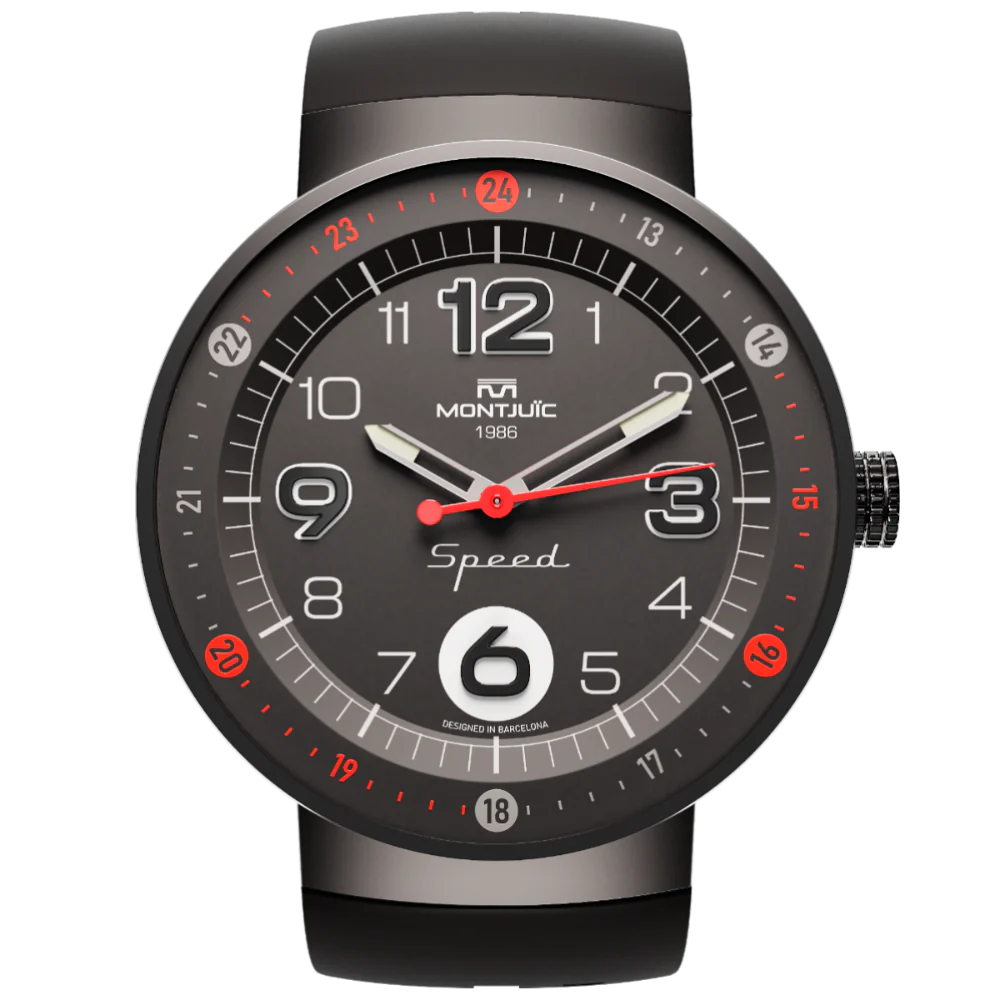 Zegarek Montjuïc Speed Red Standard PVD - MJ1.0102.B