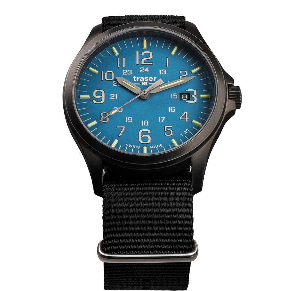 Zegarek męski Traser P67 Officer Pro GunMetal SkyBlue - 108647