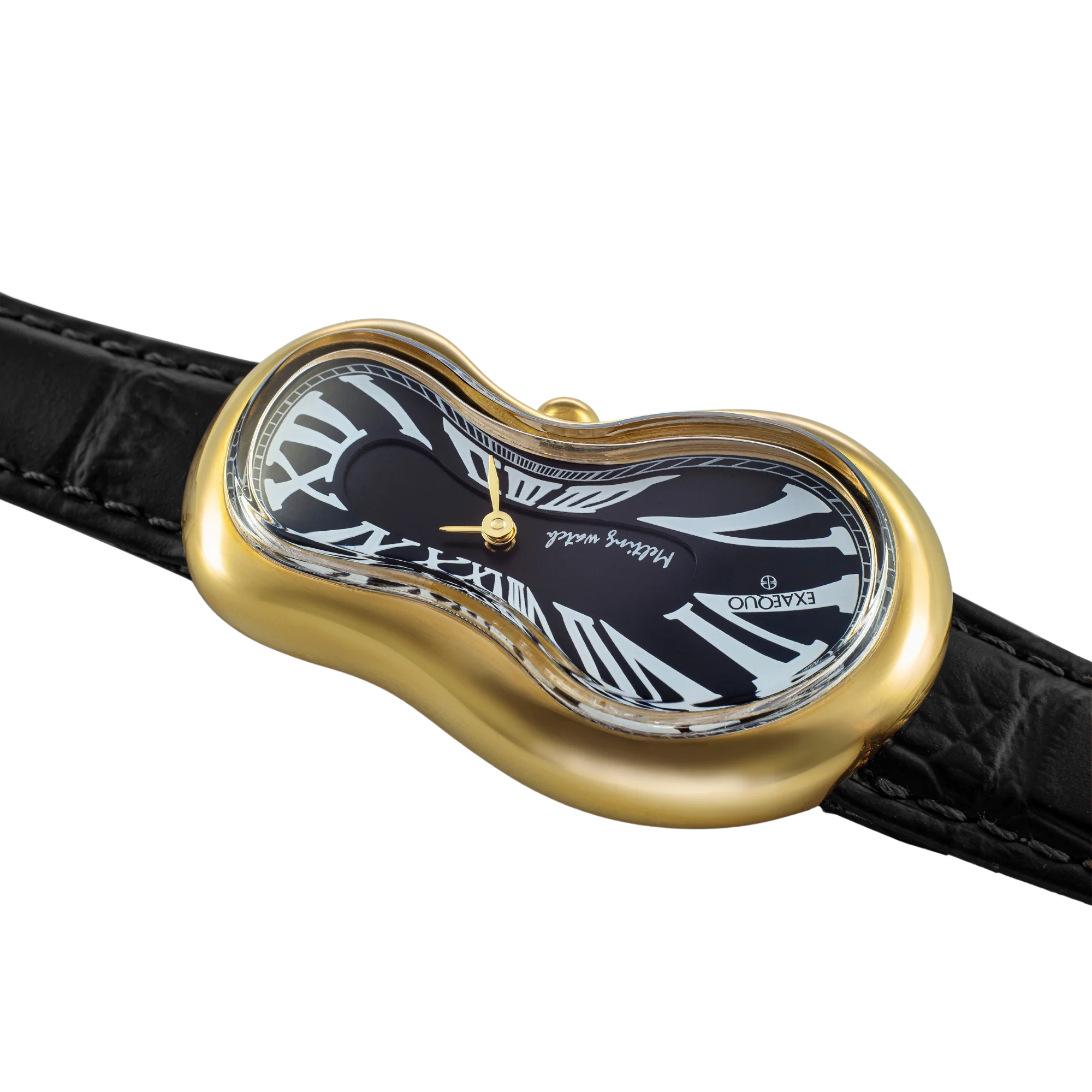 Zegarek Exaequo Melting Watch Gold Black - EX0002.0001