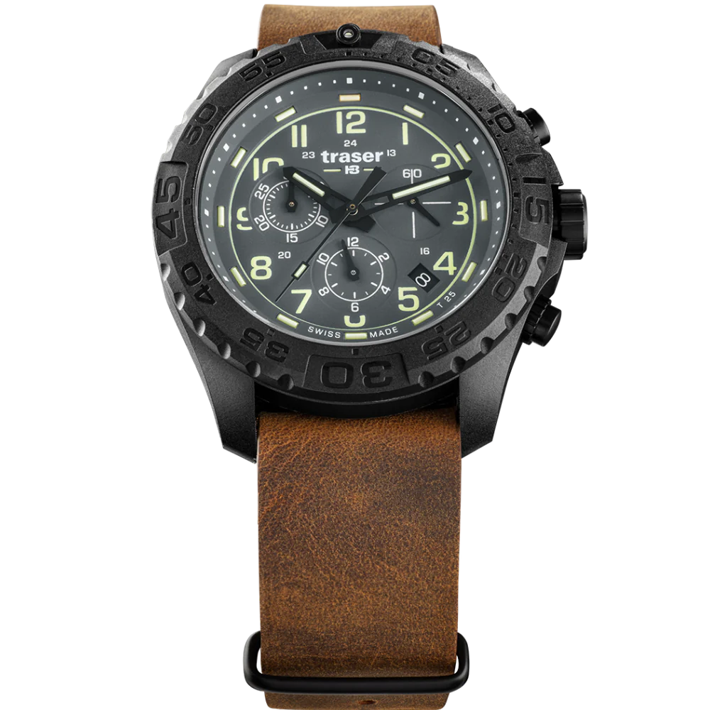 Zegarek męski Traser P96 Outdoor Pioneer Evolution Chrono Grey - 109045
