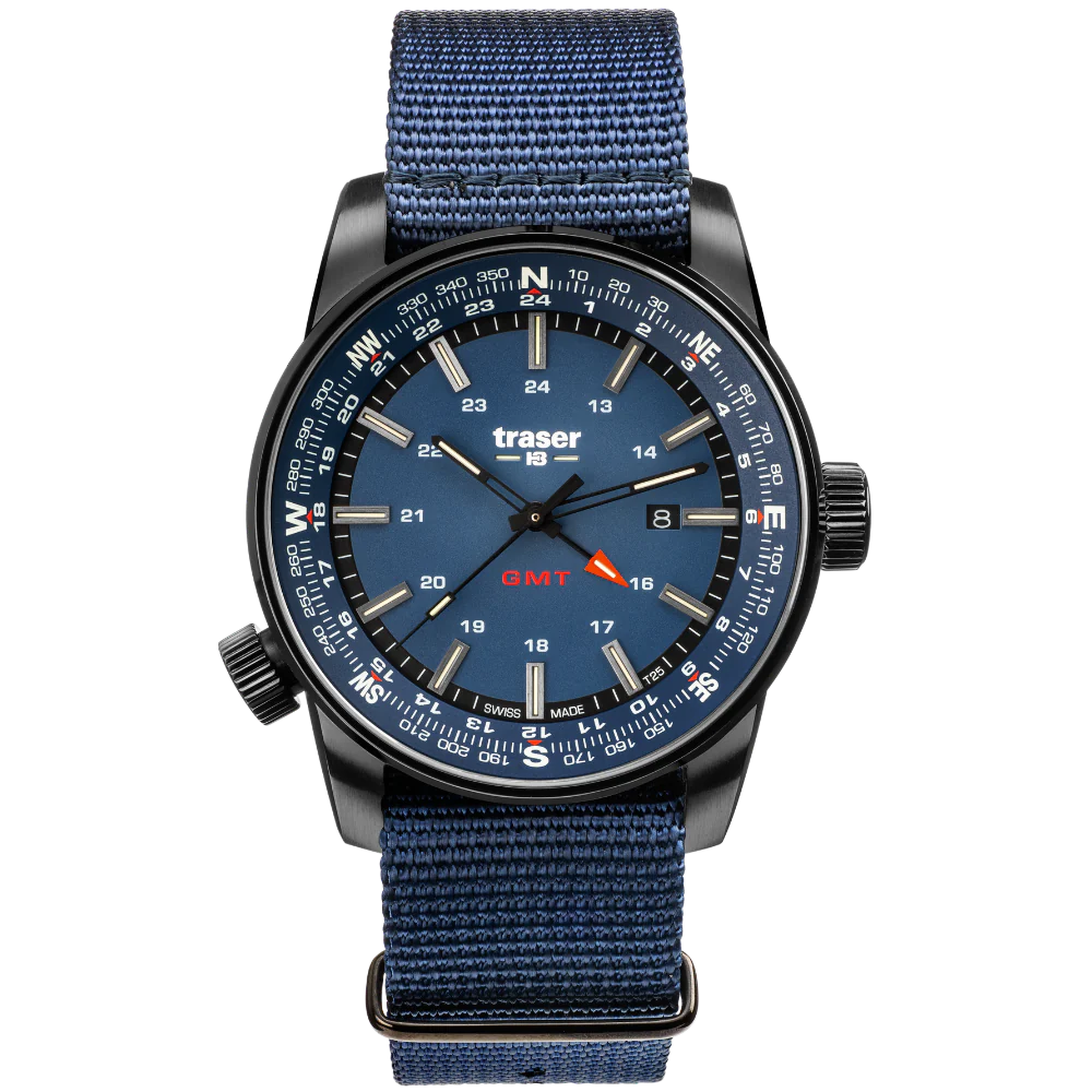 Zegarek męski Traser P68 Pathfinder GMT Blue - 109034