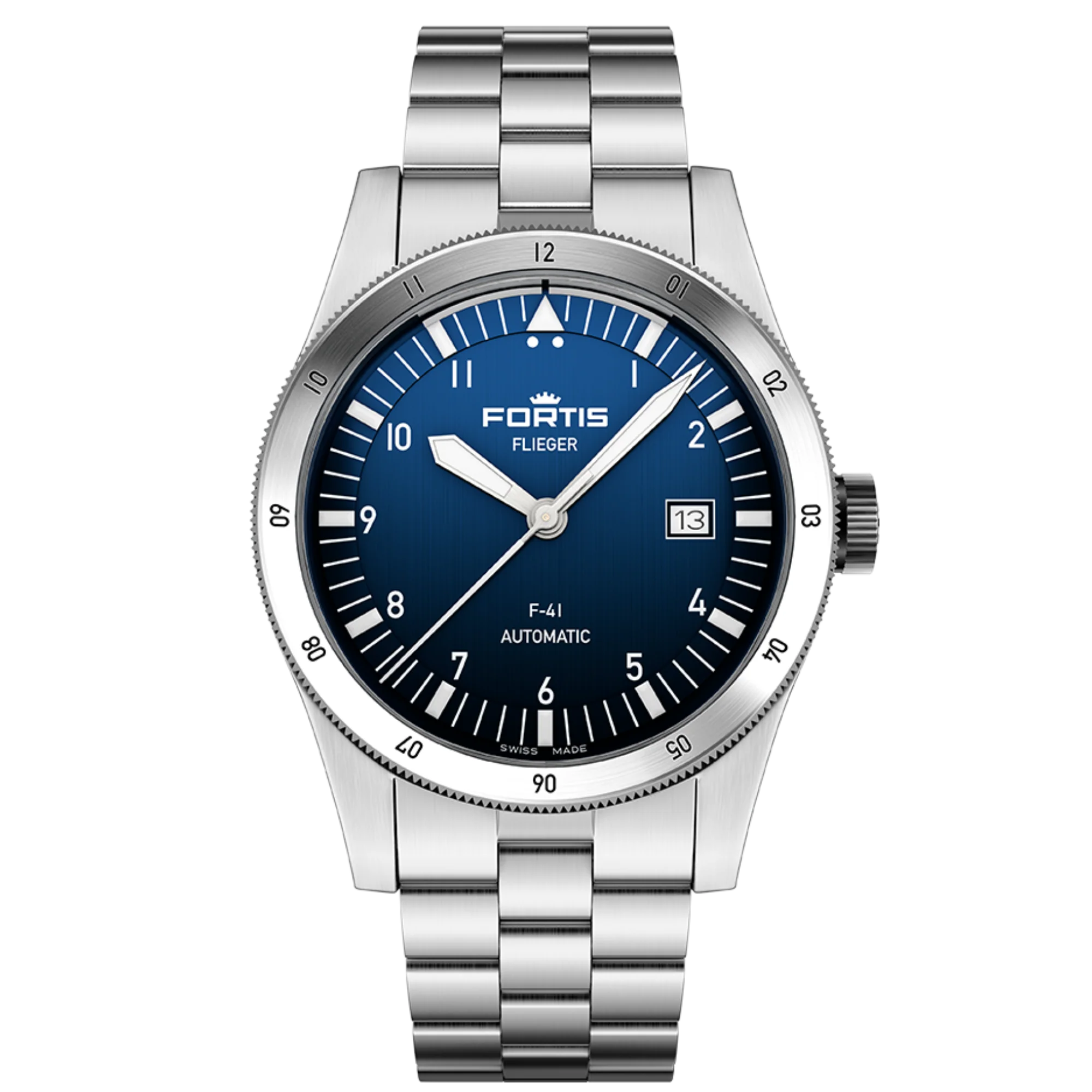 Zegarek Fortis Flieger F-41 Automatic Liberty Blue - 4220024