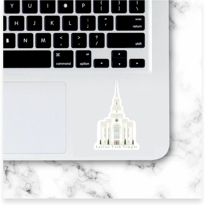 Layton, UT Temple Vinyl Sticker