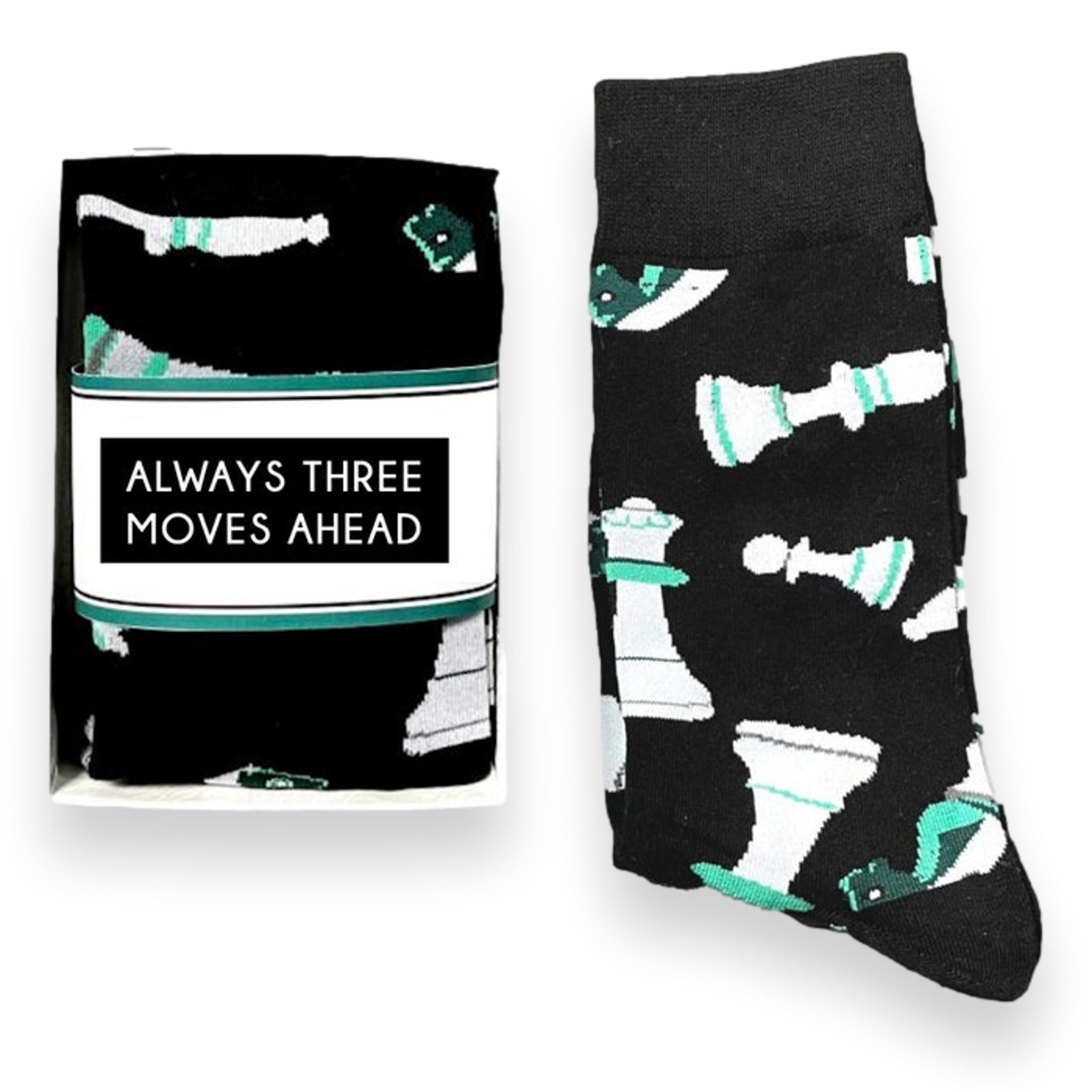Chess Socks, Always Three Moves Ahead