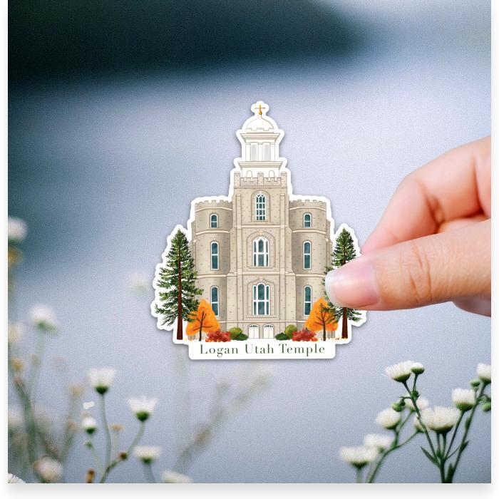 Logan Utah LDS Temple Sticker