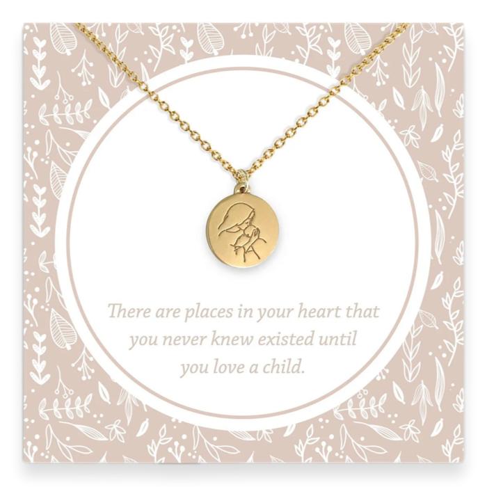 New Baby and Mom Necklace, There Are Places In Your Heart