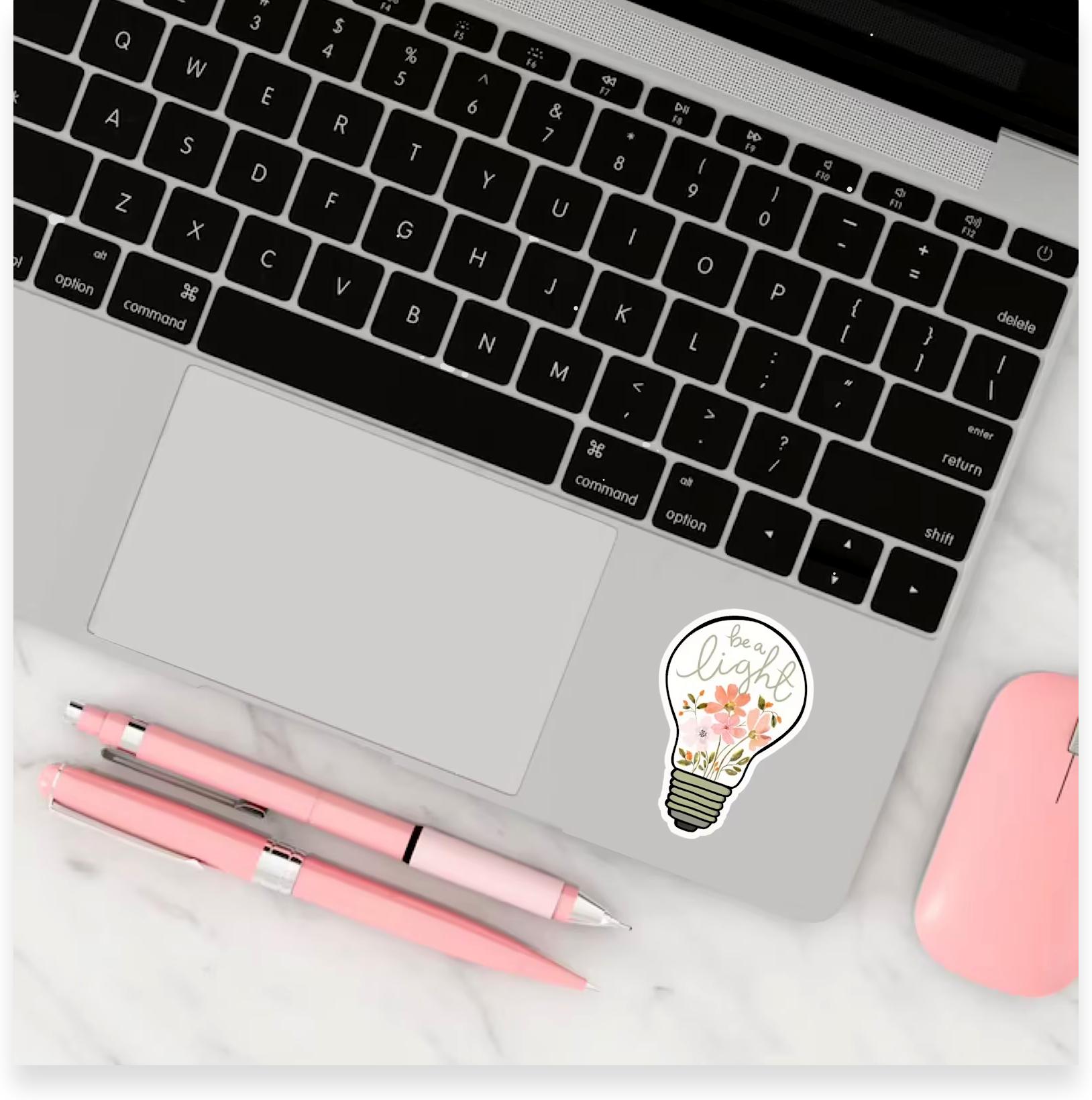 Be A Light Inspirational Vinyl Sticker