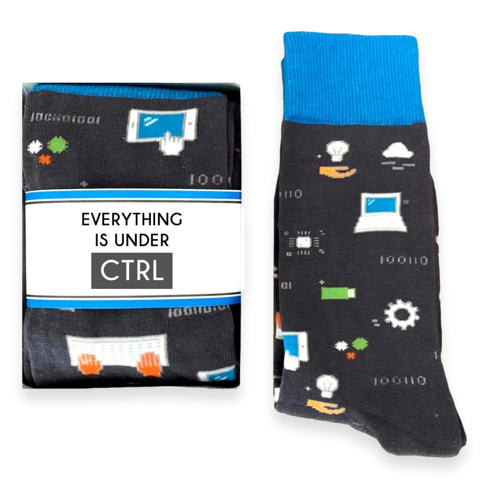 Computer Novelty Socks, Tech Support