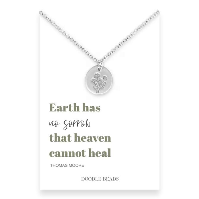 Earth Hath No Sorrow That Heaven Cannot Heal, Wildflower Necklace
