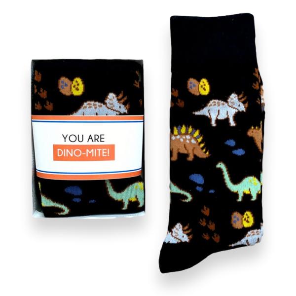 Dinosaur Socks, You Are Dino-mite