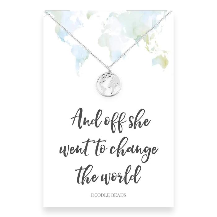 World Necklace, “And Off She Went To Change The World�?