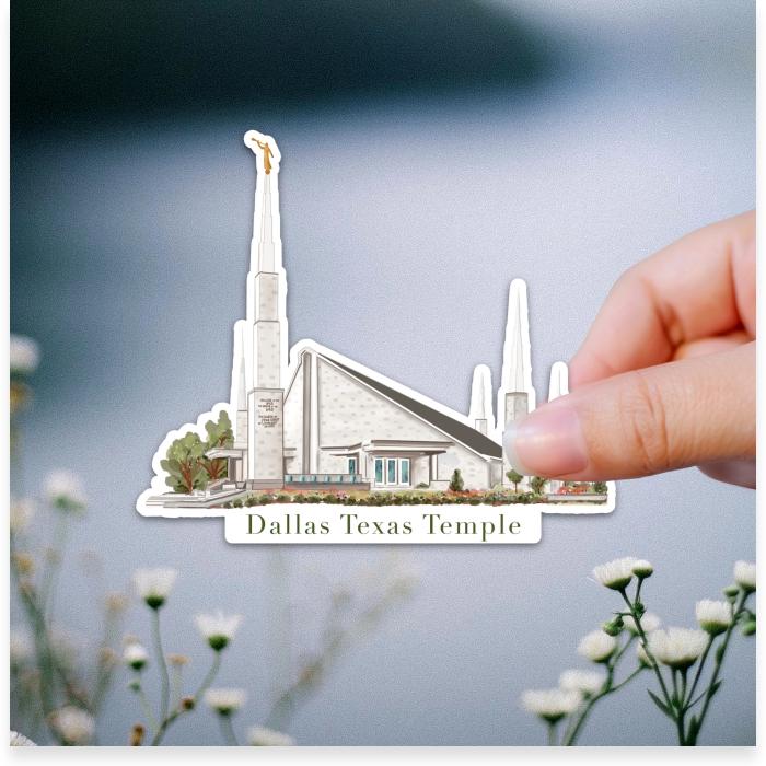 Dallas Texas LDS Temple Sticker