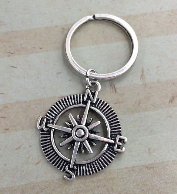 Compass Key Ring �?Go Confidently in the Direction of Your Dreams