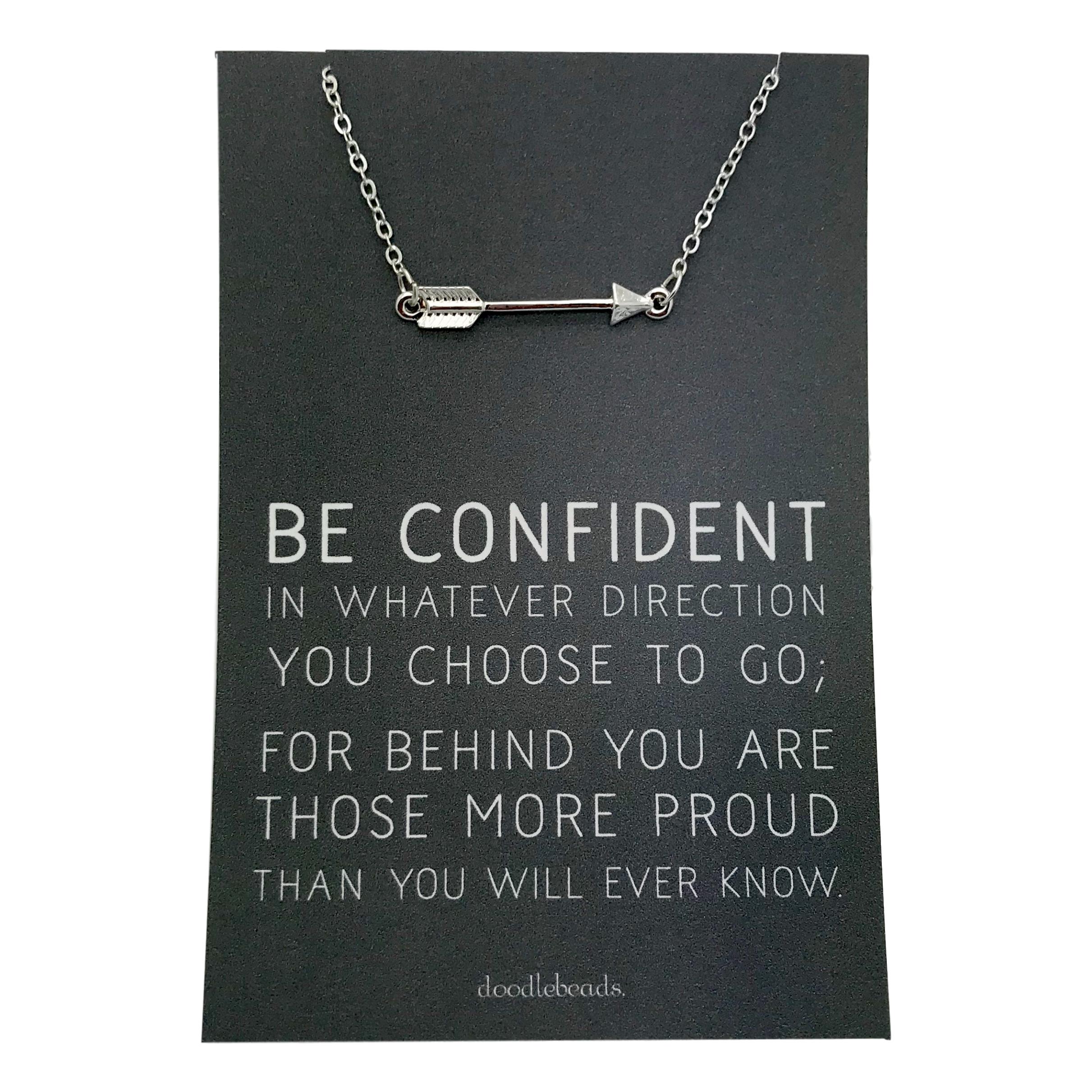 Be Confident Arrow Necklace