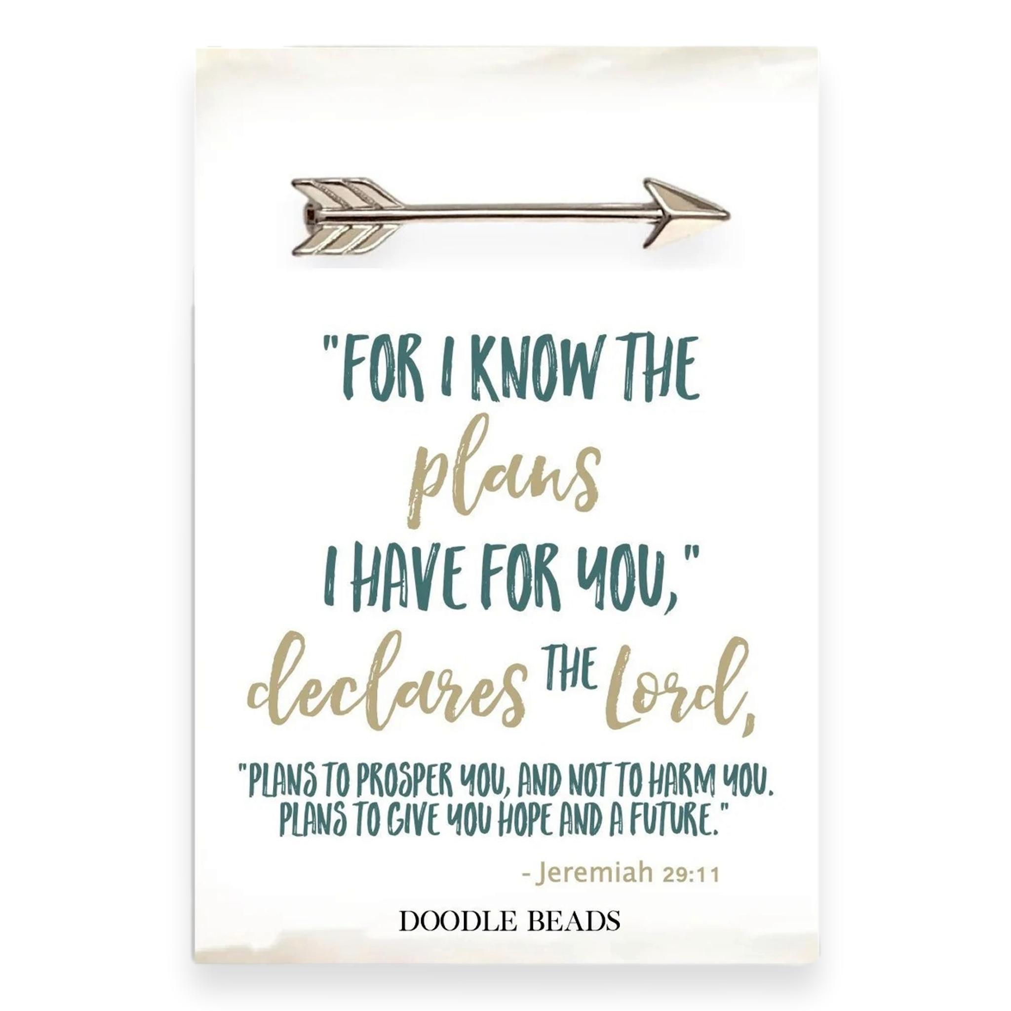 Arrow Tie Bar, For I Know The Plans