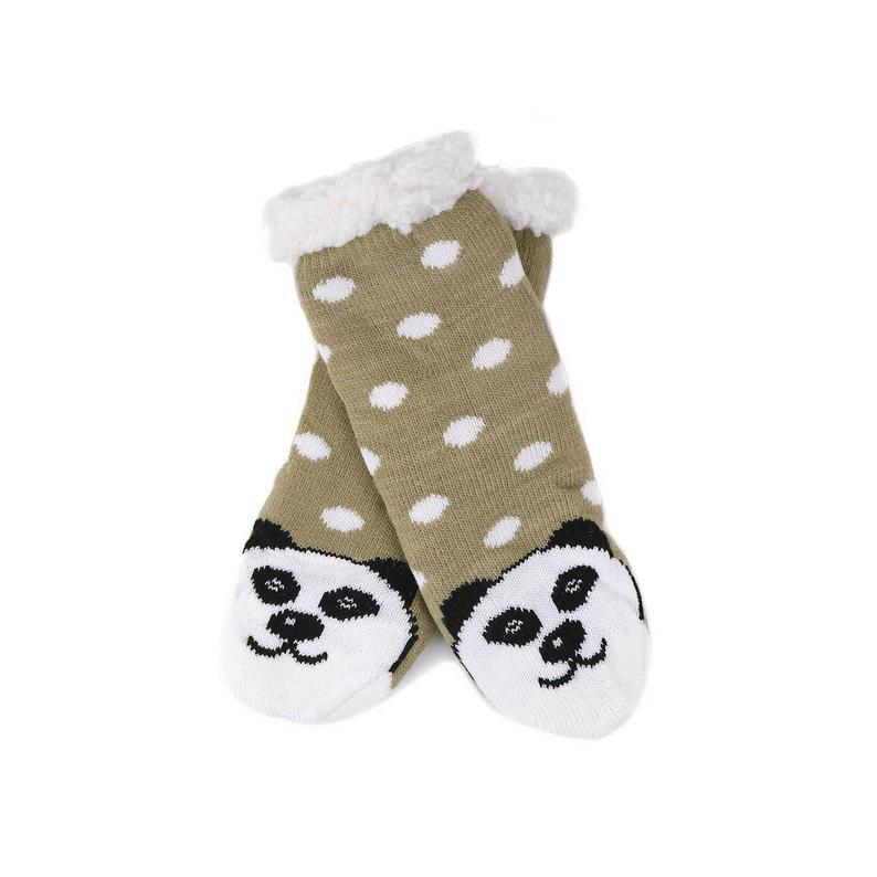 Animal Sherpa Socks For Little Girls, Panda, Cat, Penguin