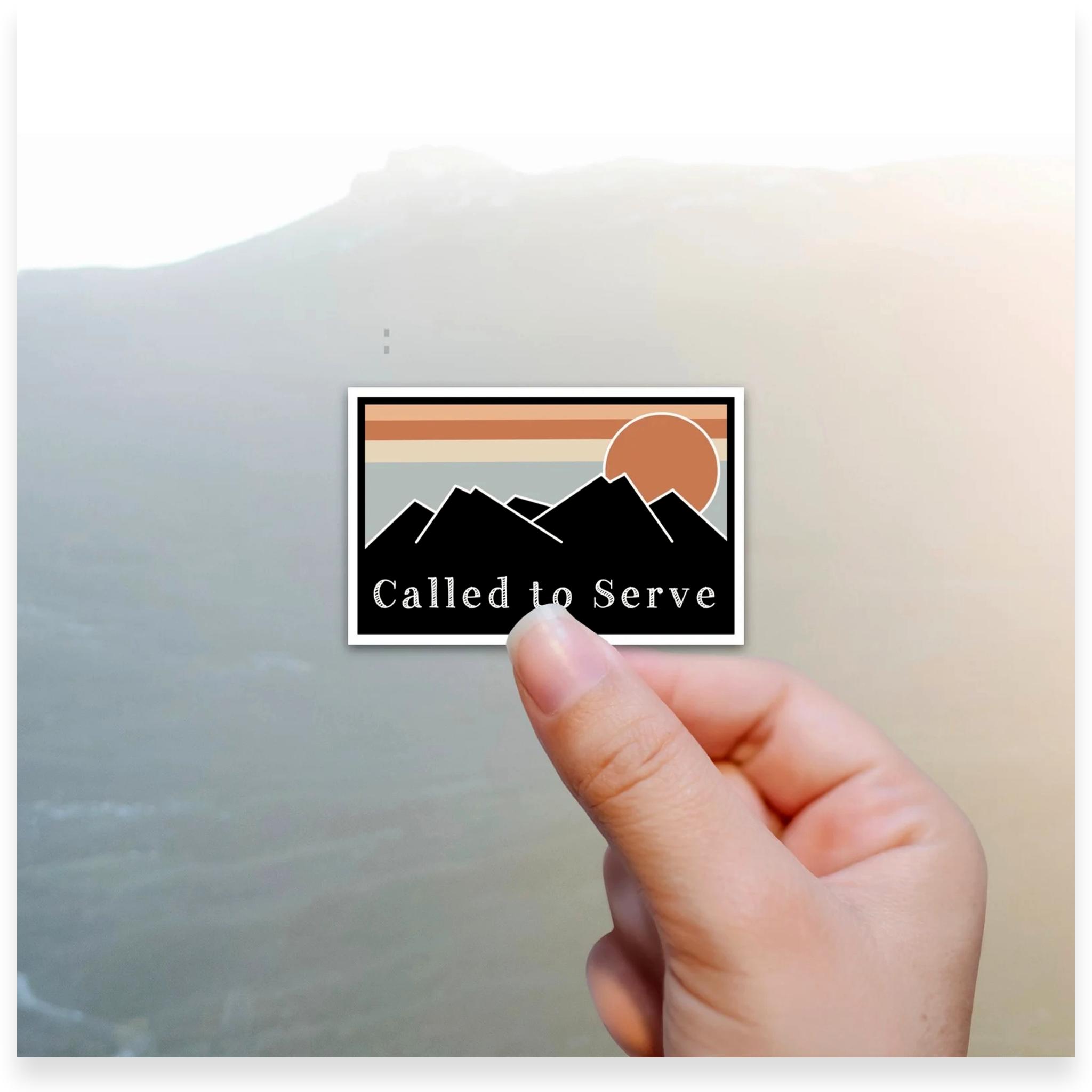 Called To Serve Mountain Missionary Vinyl Sticker