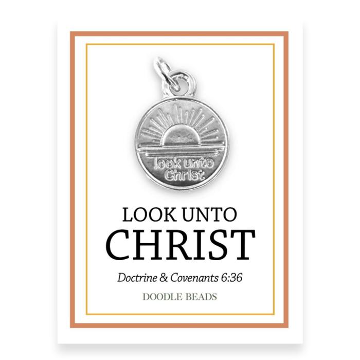 Look unto Christ 2025 LDS Youth Theme Charms,  Sunrise Medallion Necklace or Bracelet Charm
