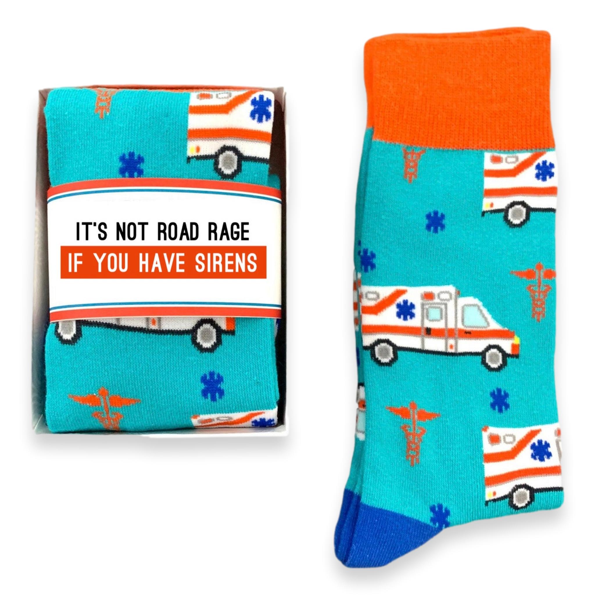 EMT Ambulance Socks, Toe-tally Awesome EMT