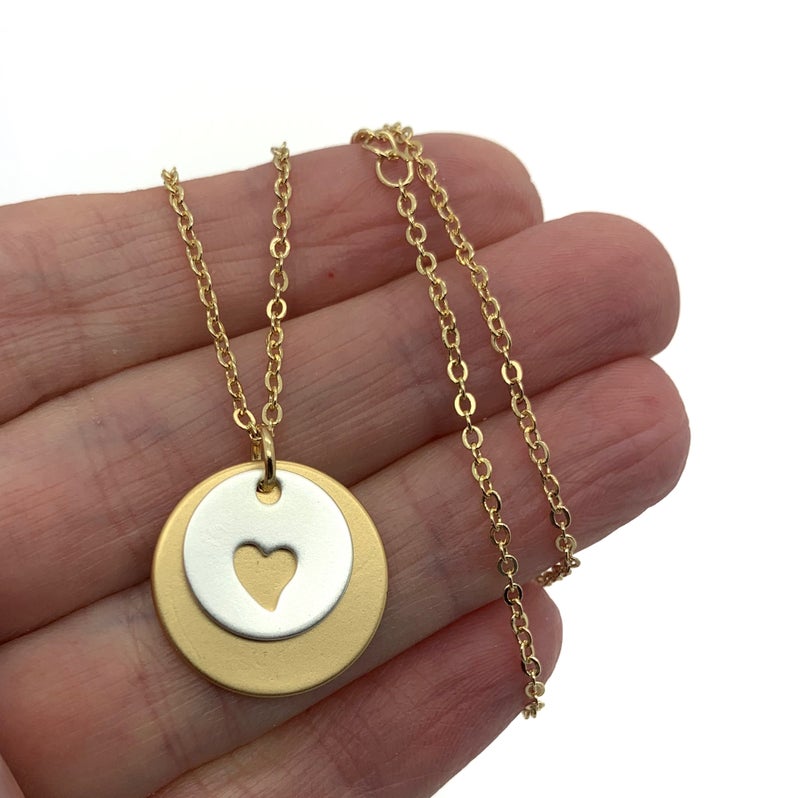 Christ’s Peace Layered Heart Necklace