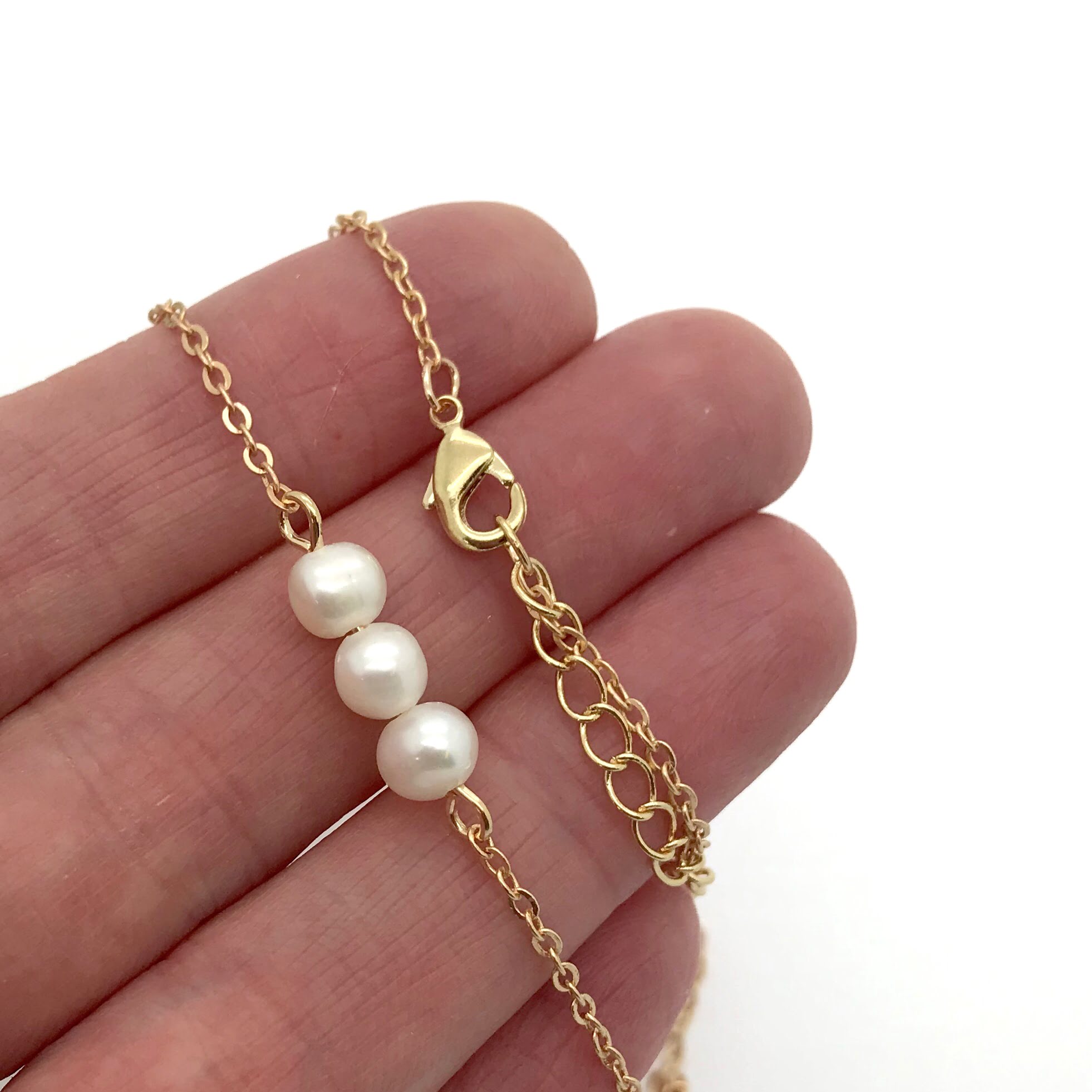 Pearl Bar Necklace, I couldn’t say I do without you -Maid of Honor