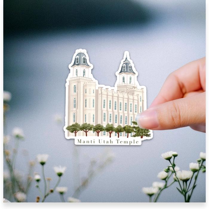 Manti Utah LDS Temple Sticker