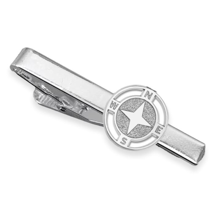Trust in the Lord Graduation Compass Tie Clip