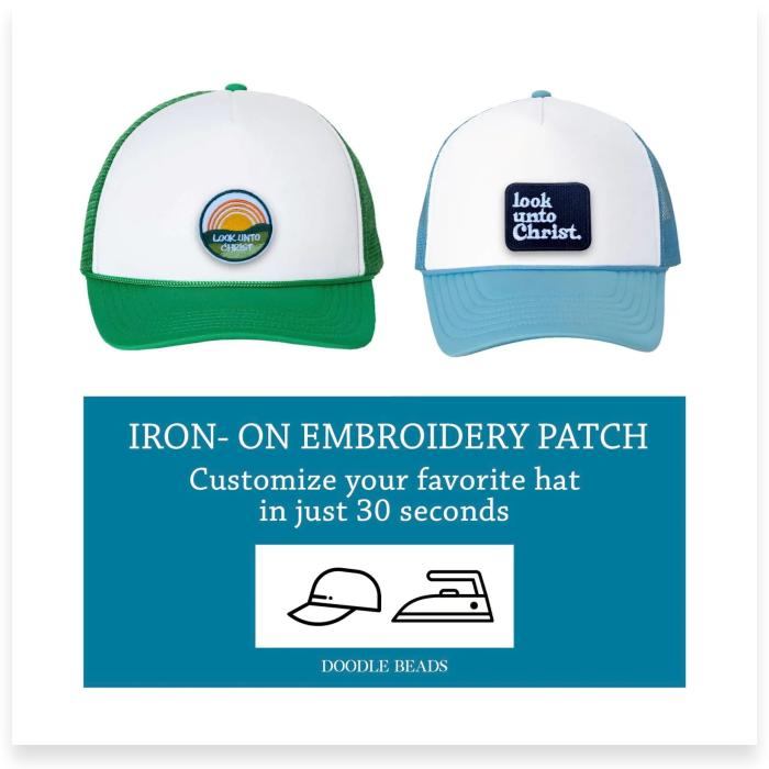 2025 LDS Youth Theme Look Unto Christ Embroidered Iron On Patch