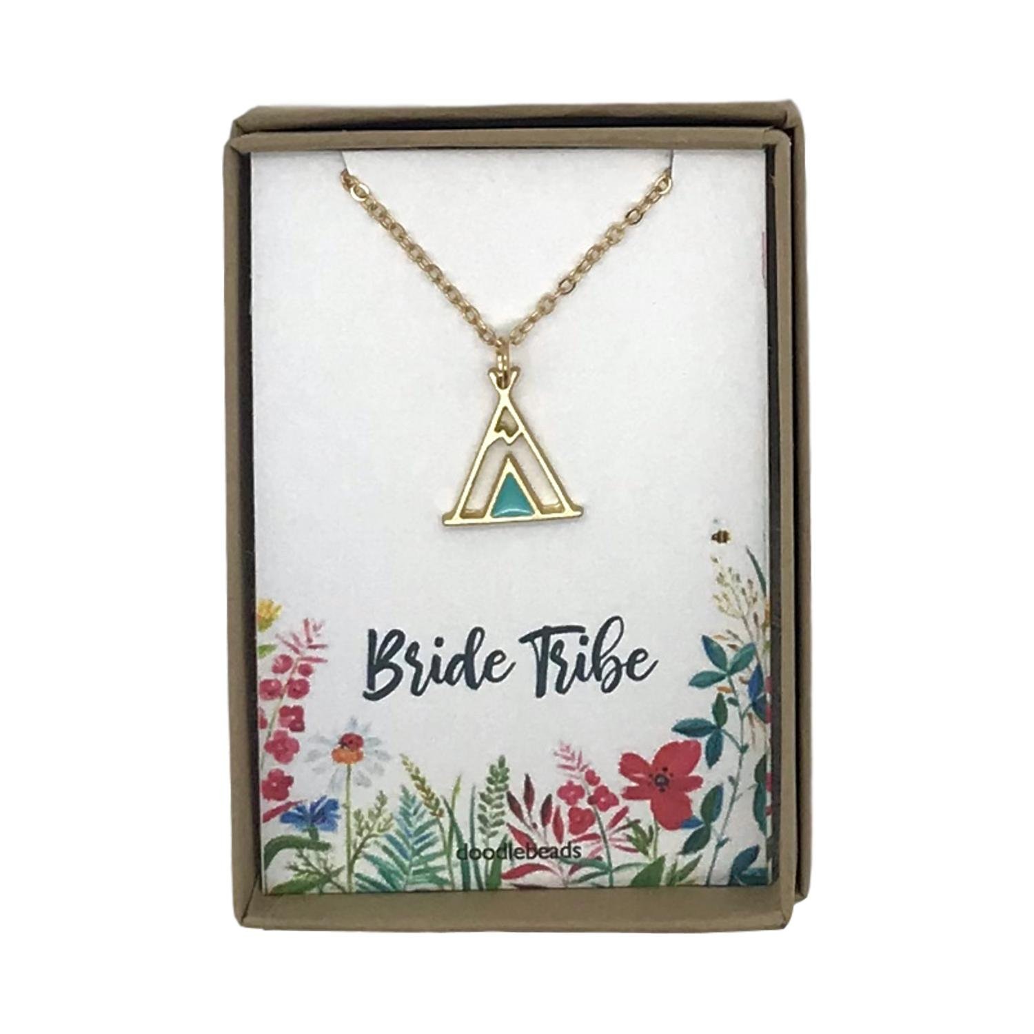 Bride Tribe Wedding Party Gift �?Teepee Necklace