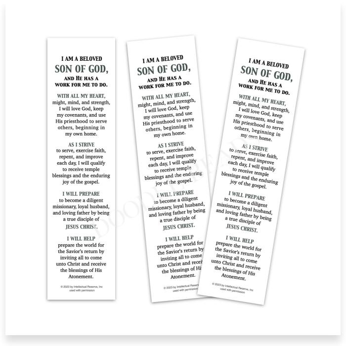 Aaronic Priesthood Theme Digital Download, Beloved Son, White