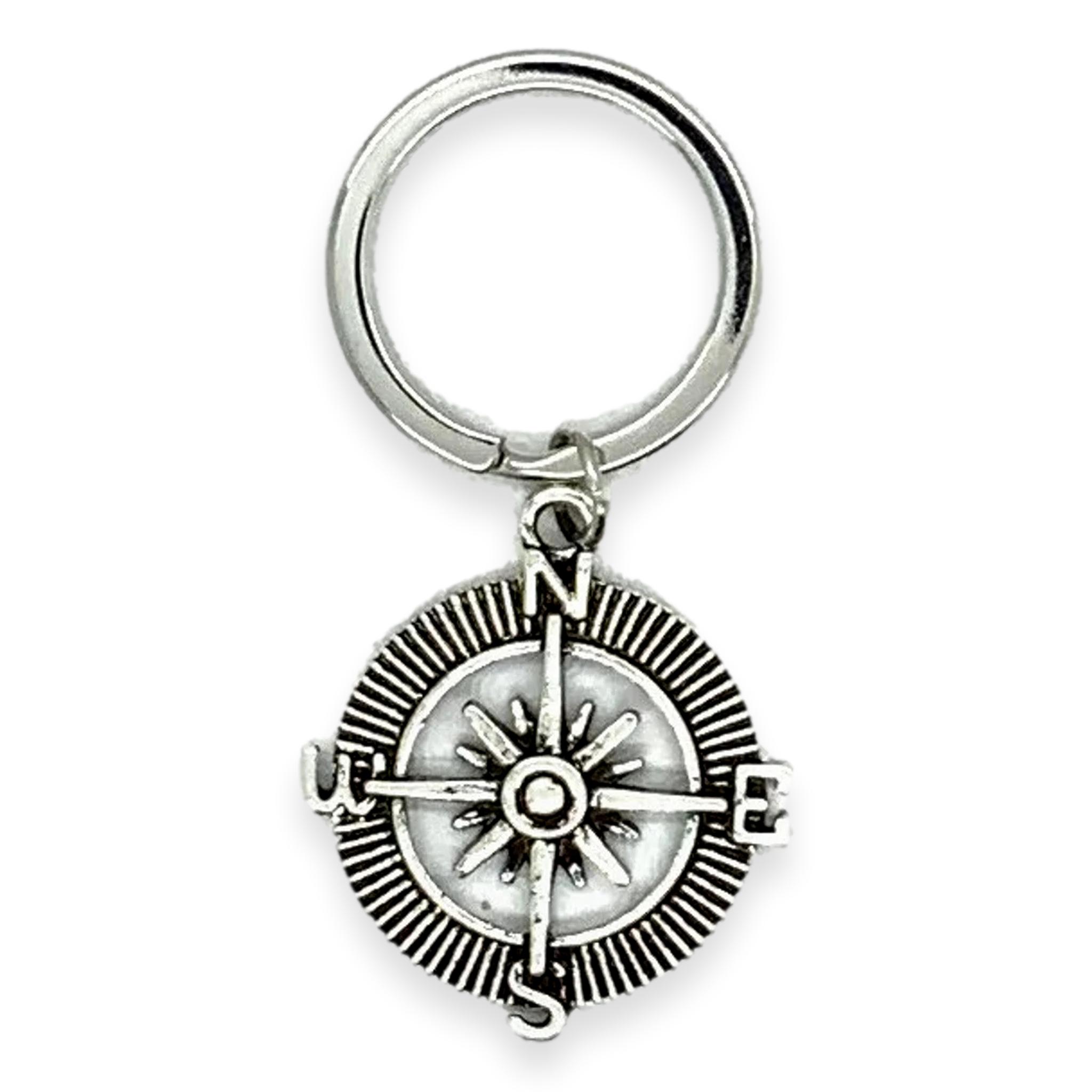 Be Confident Compass Key Ring