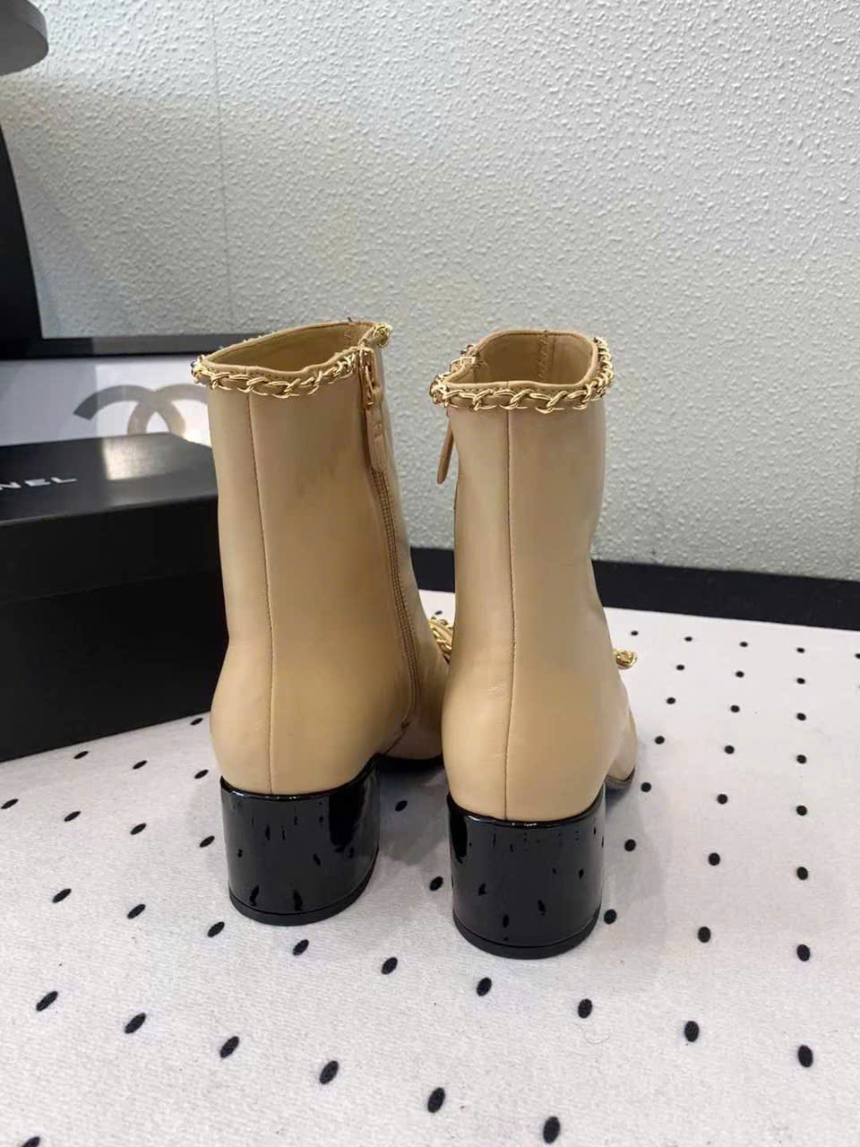 (1:1 replica) Chanel Vintages Leather Boots