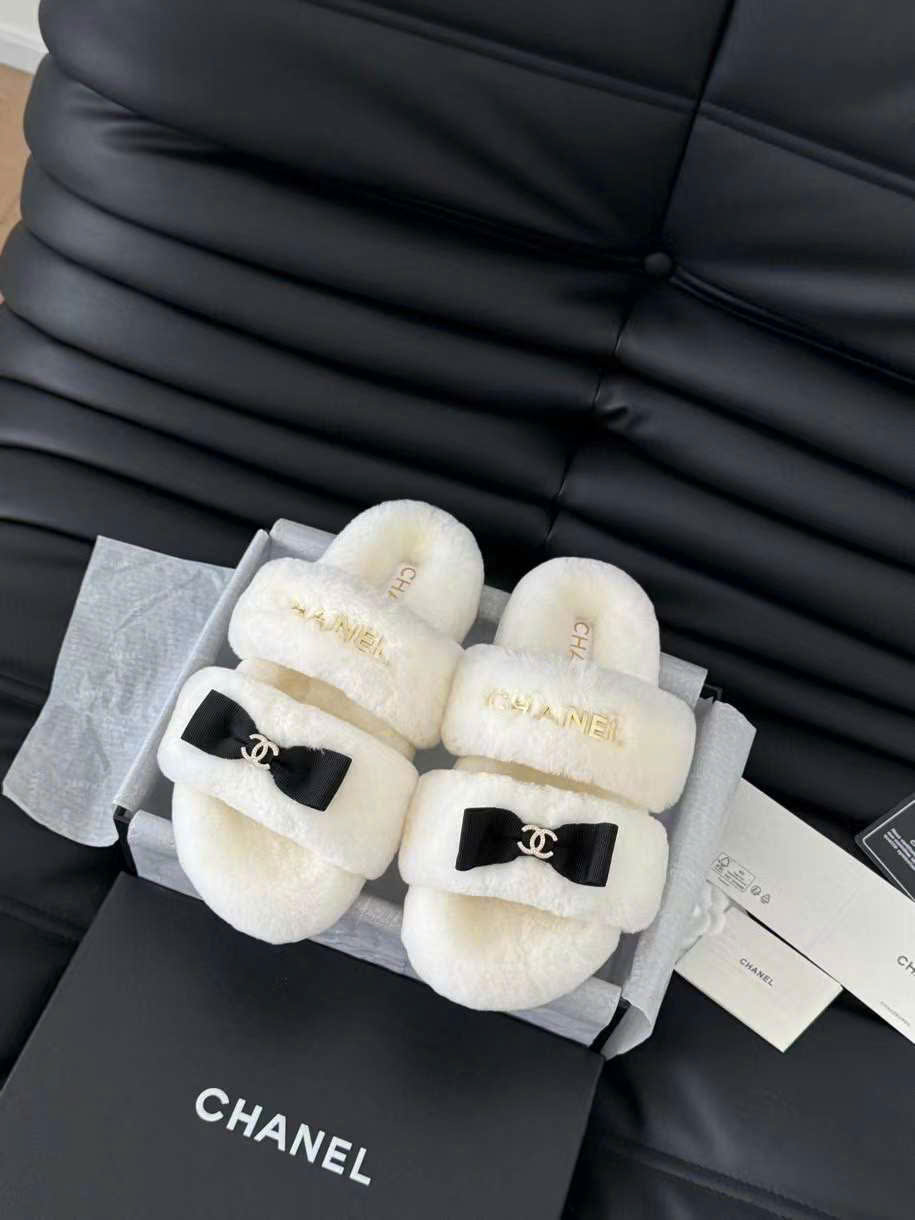 (1:1 replica) Chanel Wool Slipper