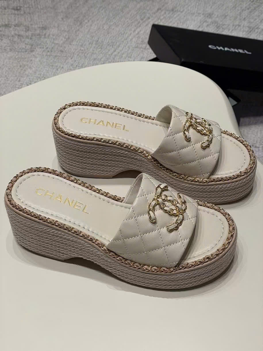 (1:1 replica) Chanel C Logo Sandals Summer 2025