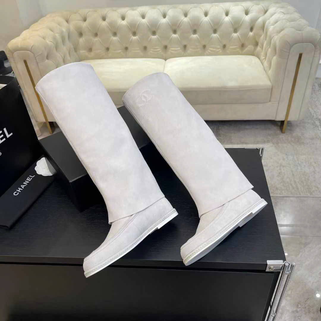 (1:1 replica) Chanel C Logo Long Boots