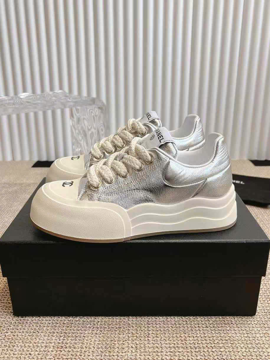 (1:1 replica) Chanel Sneakers C Logo Women s Shoes