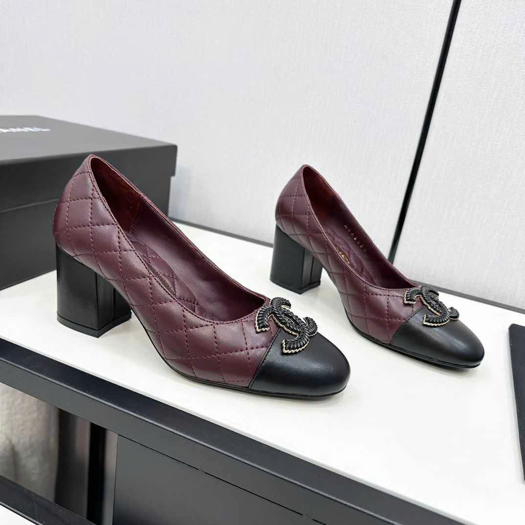 (1:1 replica) Chanel Leather Pumps Shoes