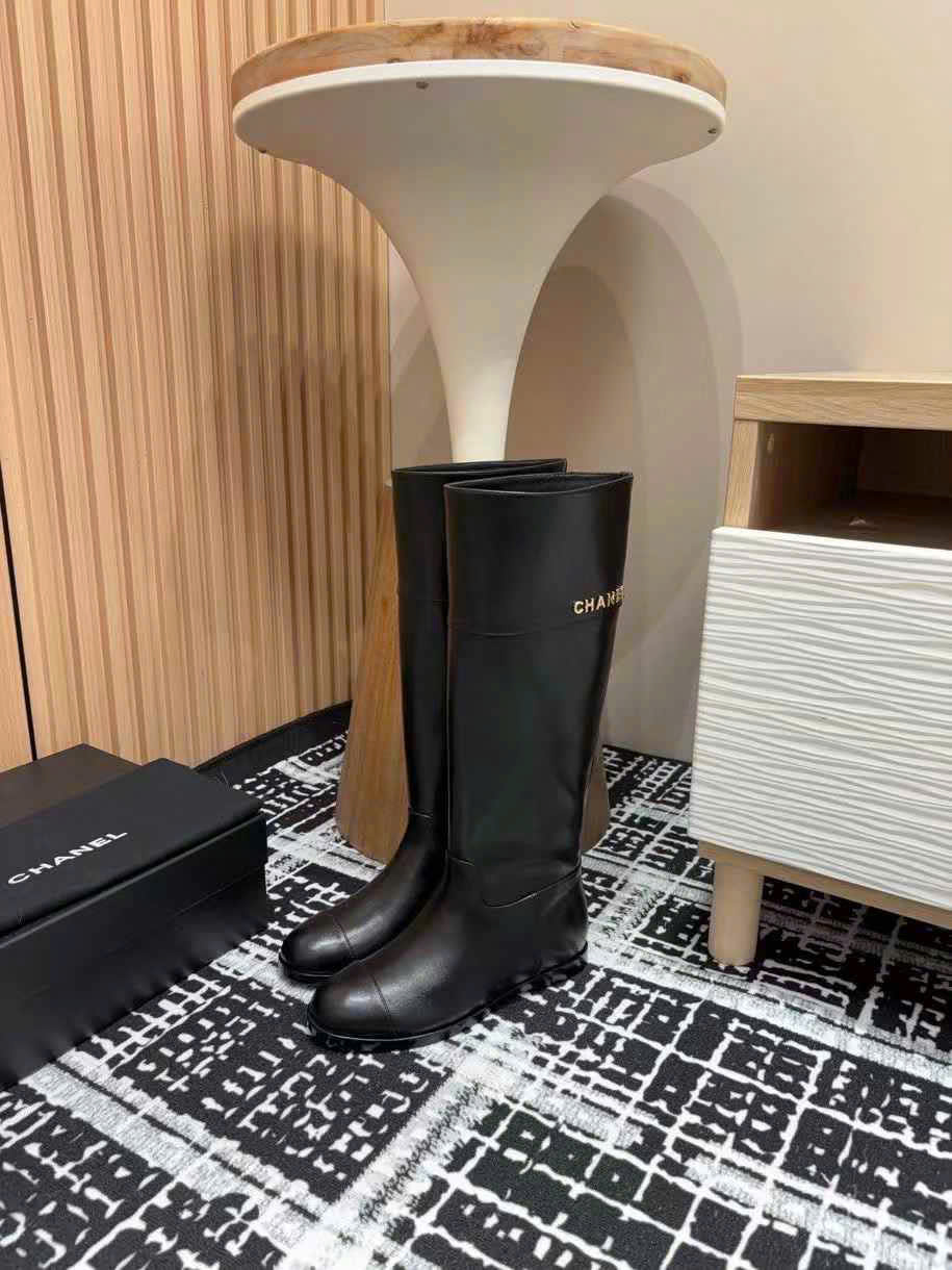 (1:1 replica) Chanel Leather Long Boots