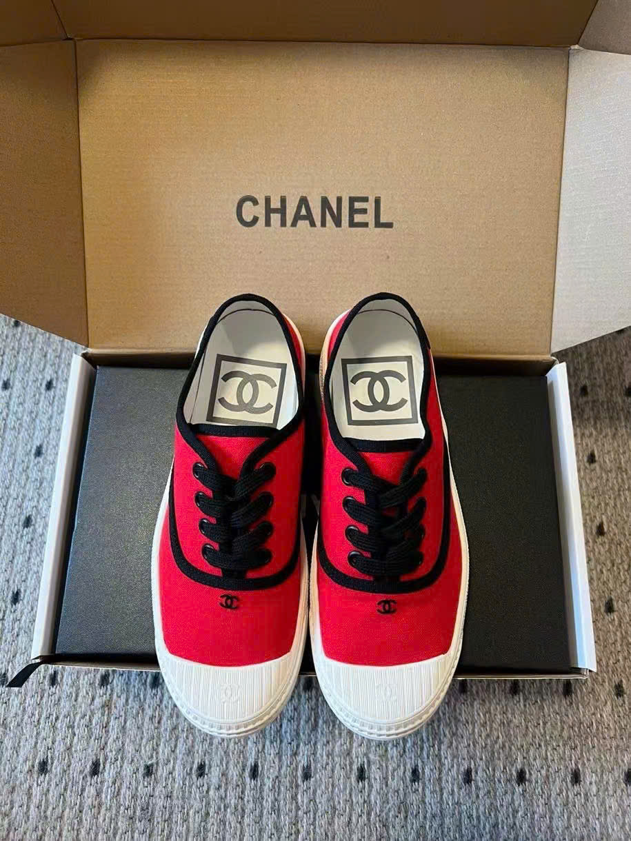 (1:1 replica) Chanel CLogo Vintages Sneaker Women s Shoes