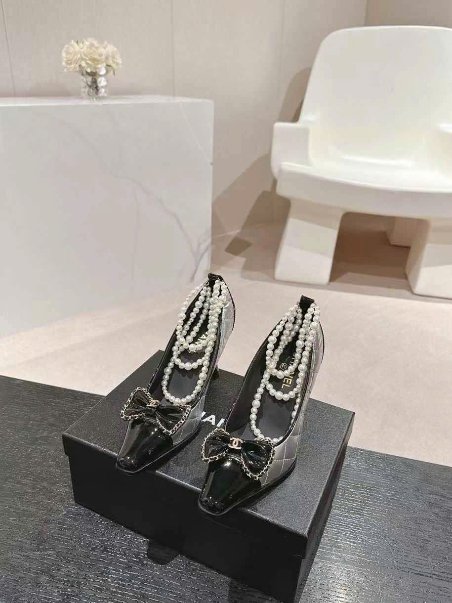 (1:1 replica) Chanel Vintages Leather Shoes