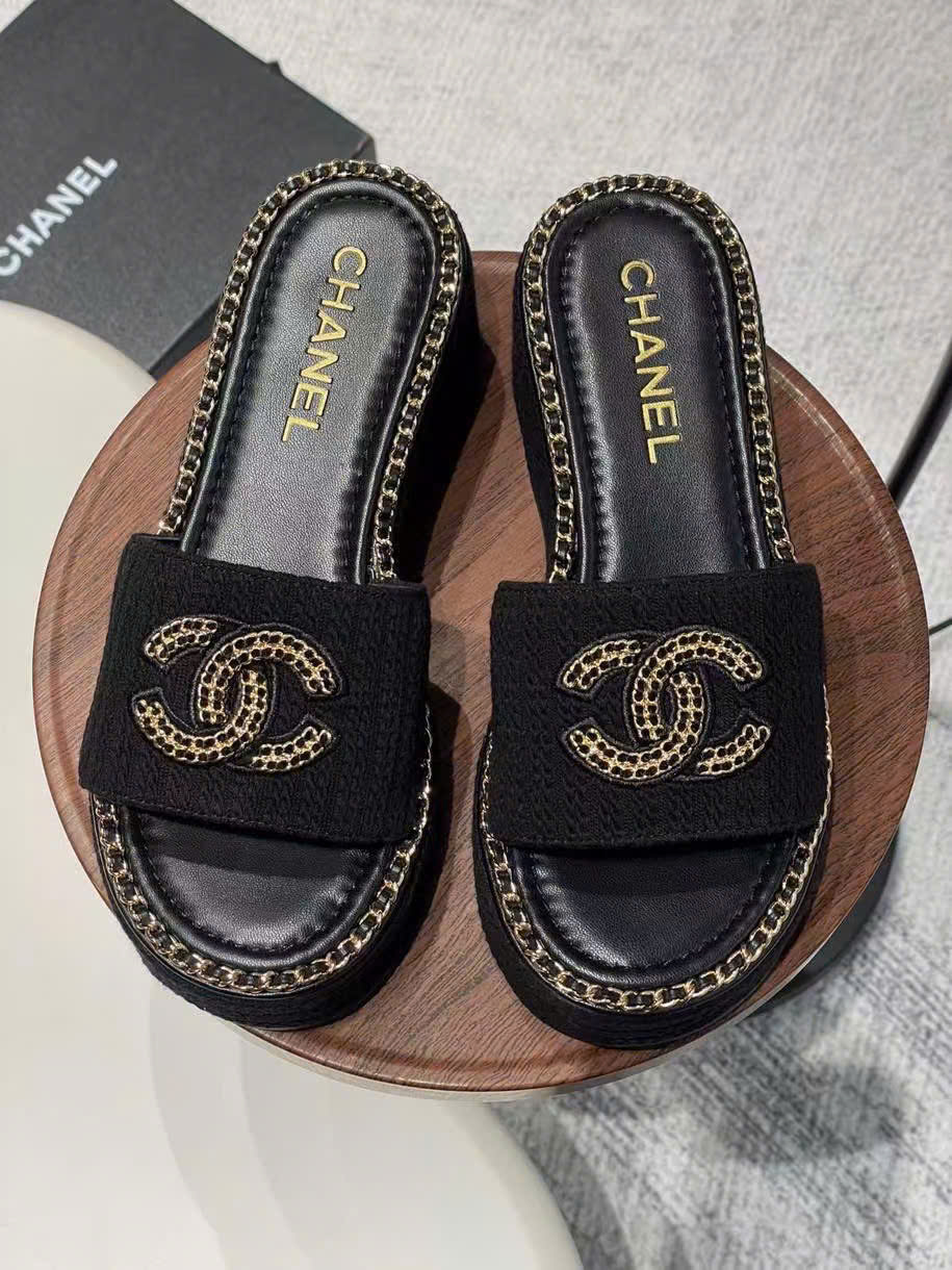 (1:1 replica) Chanel C Logo Sandals Summer 2025