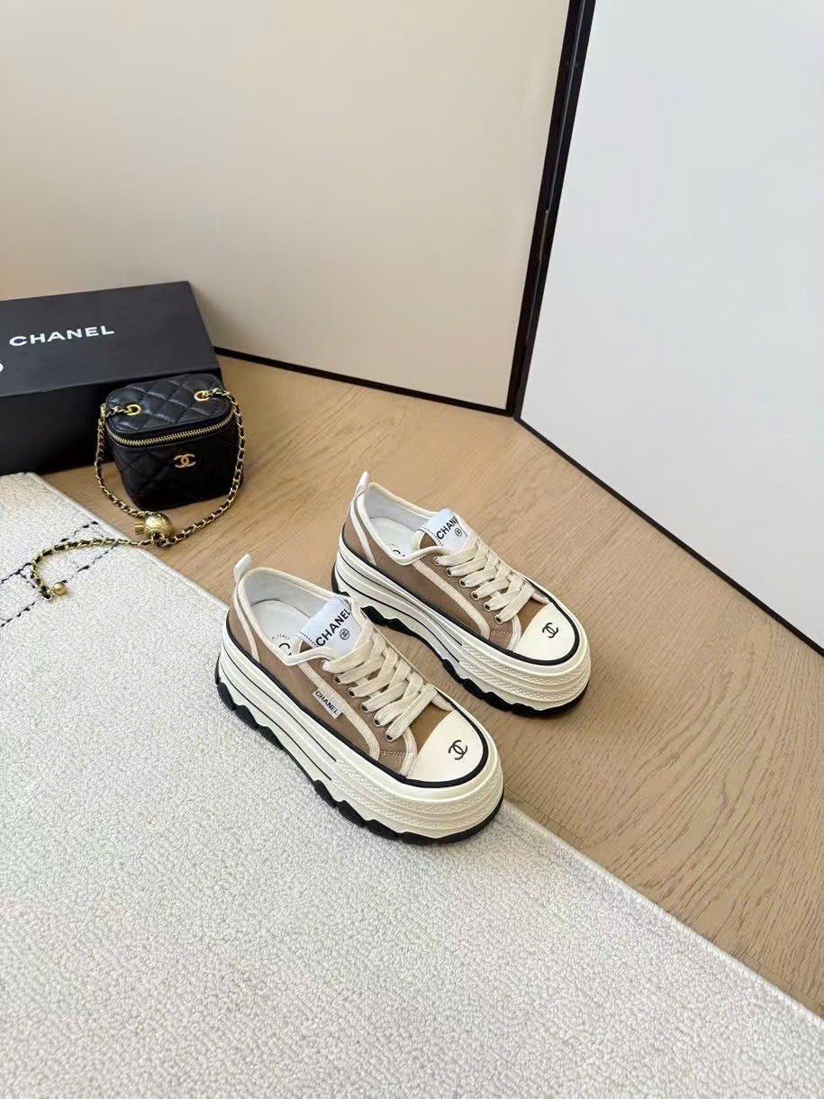 (1:1 replica) Chanel TPU Sneaker Women s Shoes 8cm